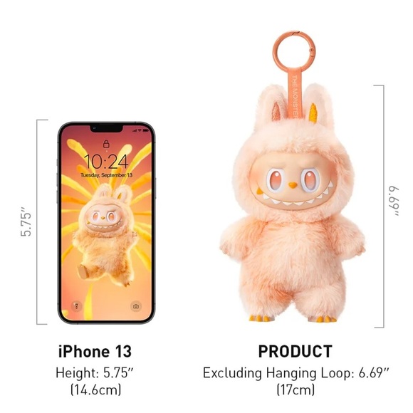 POPMART | THE MONSTERS Labubu Big into Energy Series Vinyl Plush - Happiness - Picture 3 of 6